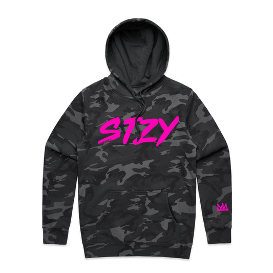 STZY THRASHIN' HOODIE - Black Camo