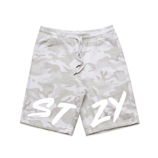 STZY THRASHIN' Shorts - White Camo